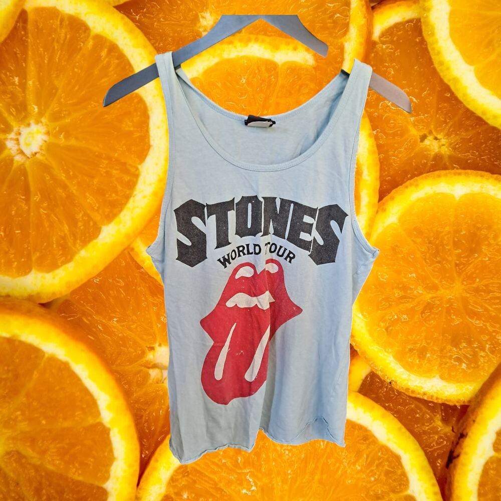 Vintage Rolling Stones World‎ Tour Tank Top SIze Small